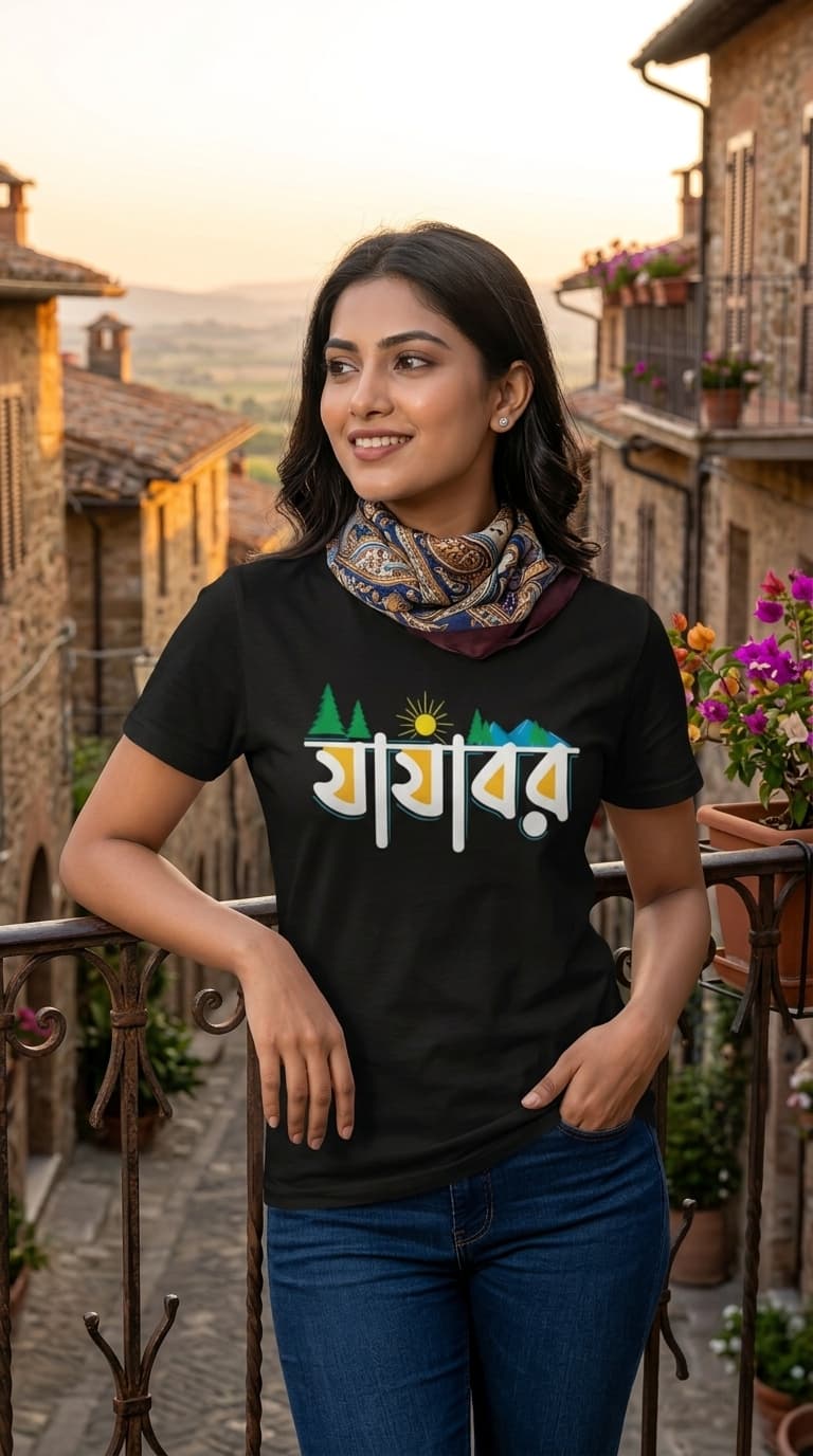 যাযাবর Bengali Nomad Bengali Graphic T-shirt 0