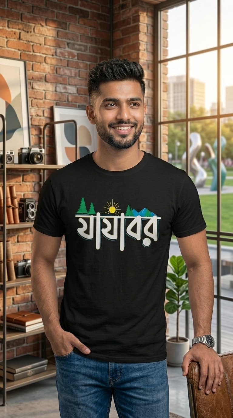 যাযাবর Bengali Nomad Bengali Graphic T-shirt 1
