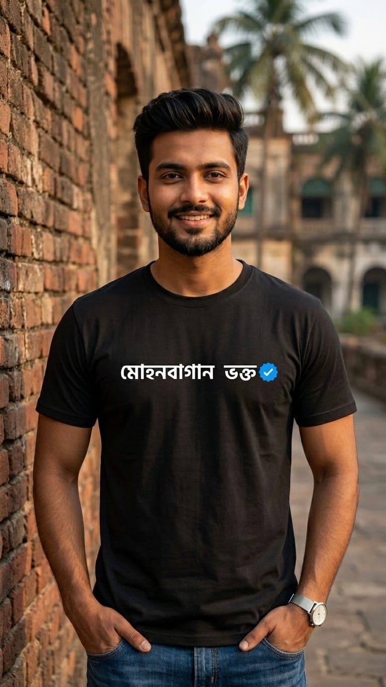 Mohun Bagan Fan T-Shirt – Verified Green & Maroon Supporters Logo Tee | Coolteees 1