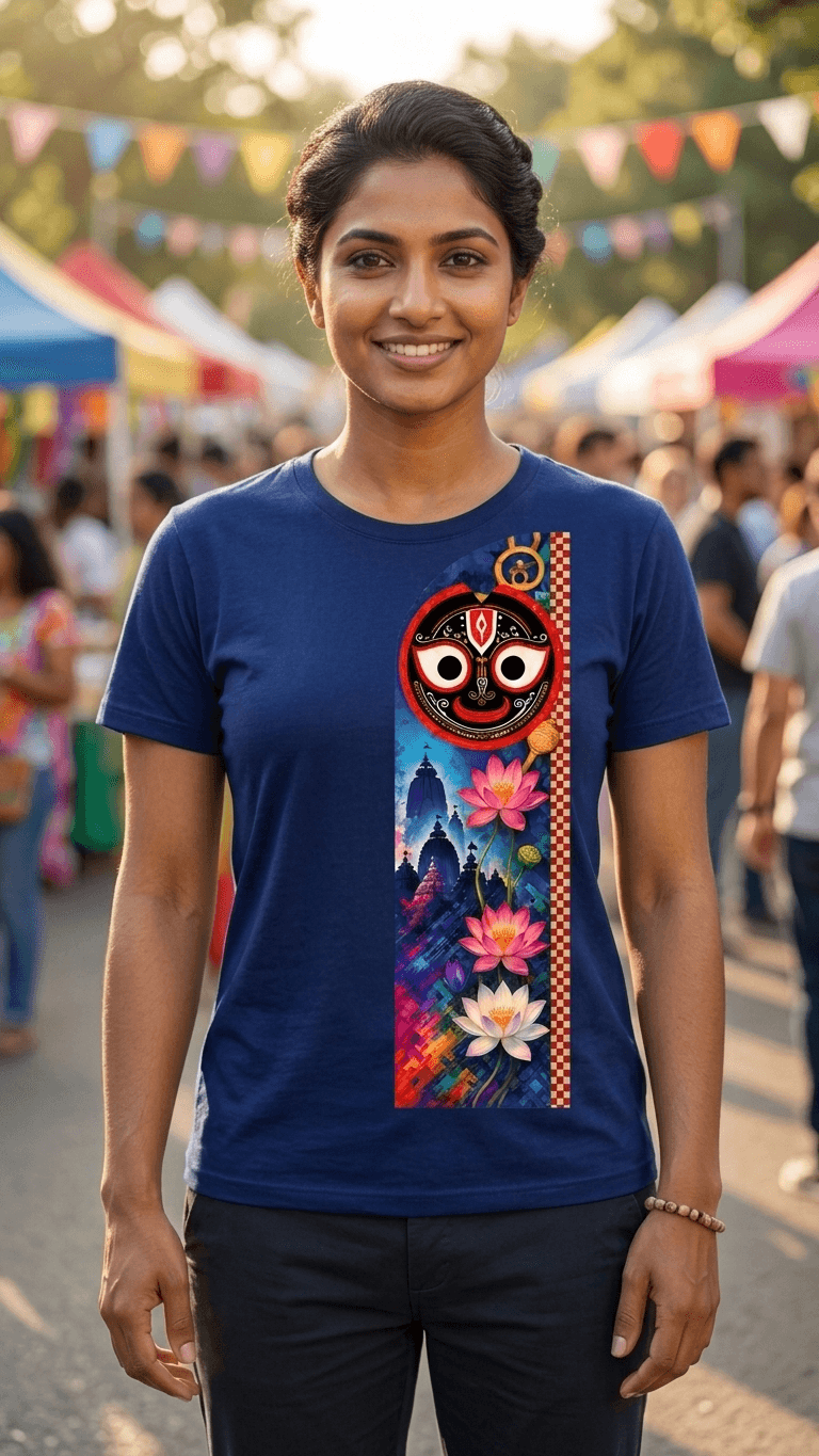 Jaganath view everythings - Pure Cotton Regular fit Graphic T-shirt 0