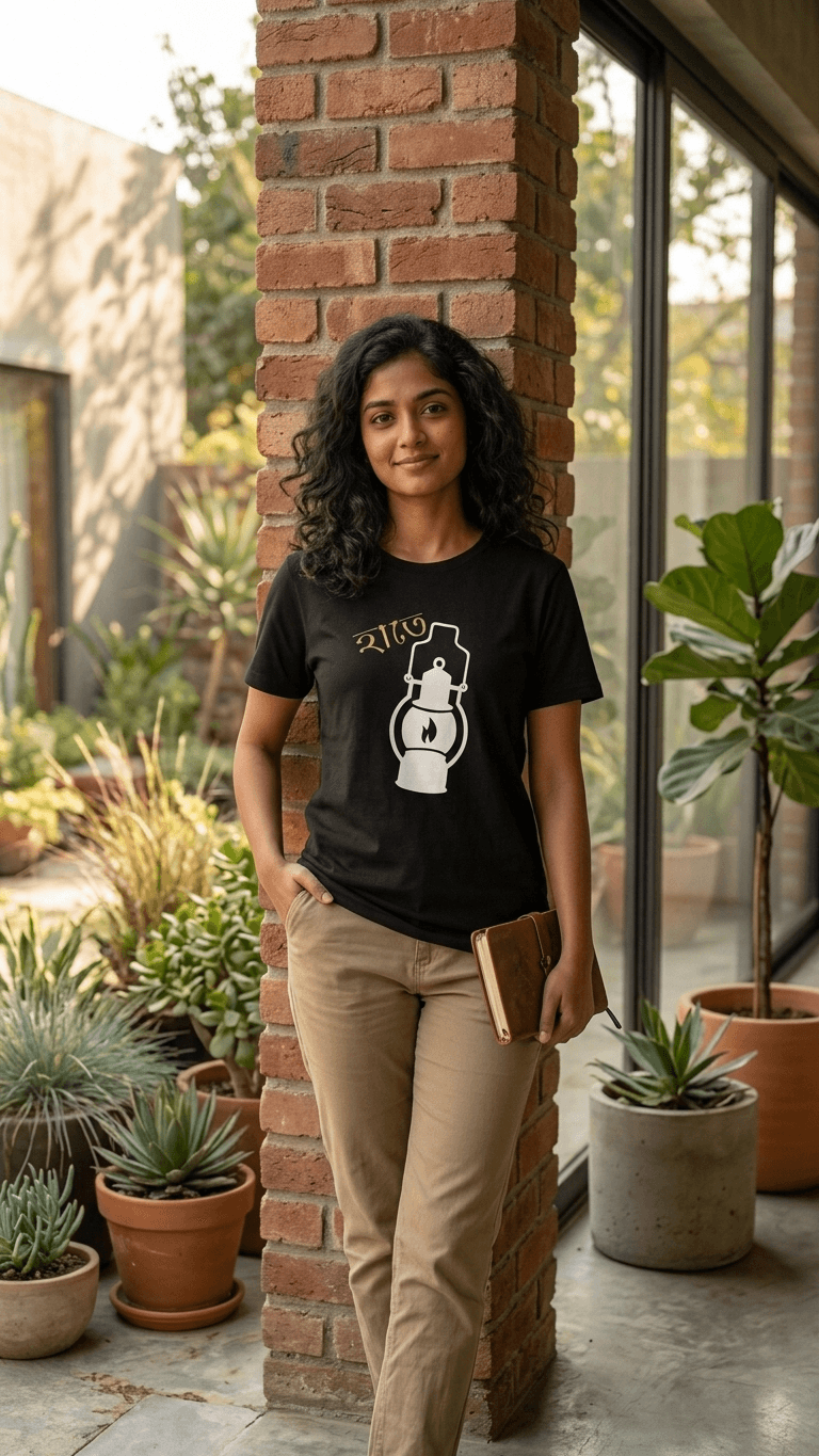 হাতে হ্যারিকেন — Bengali Humour Graphic T-Shirt | Funny Hyperactive Chaos Tee | Premium Cotton 1