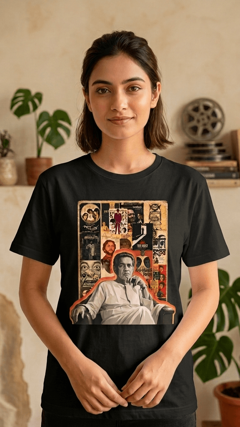 Tribute Tee for Satyajit Ray – Premium T-shirt 1