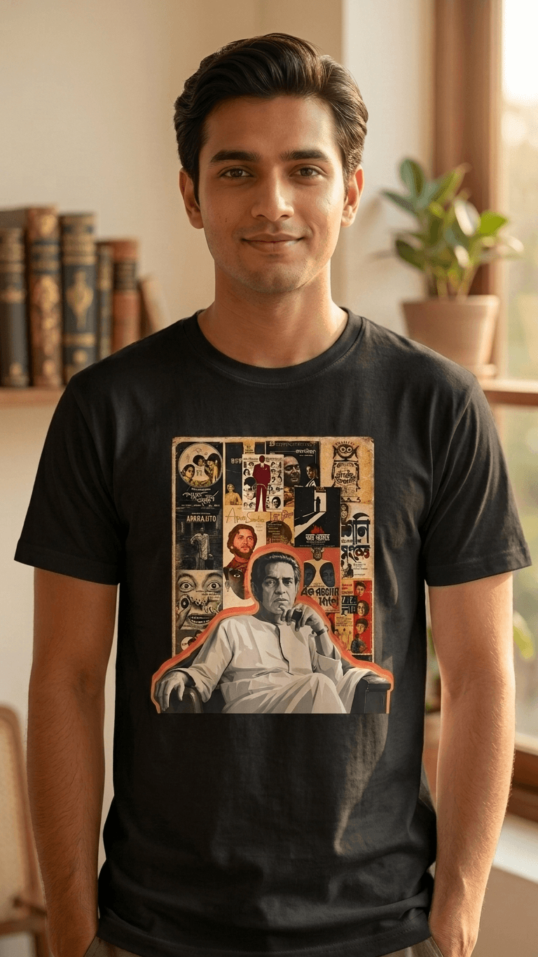 Tribute Tee for Satyajit Ray – Premium T-shirt 0