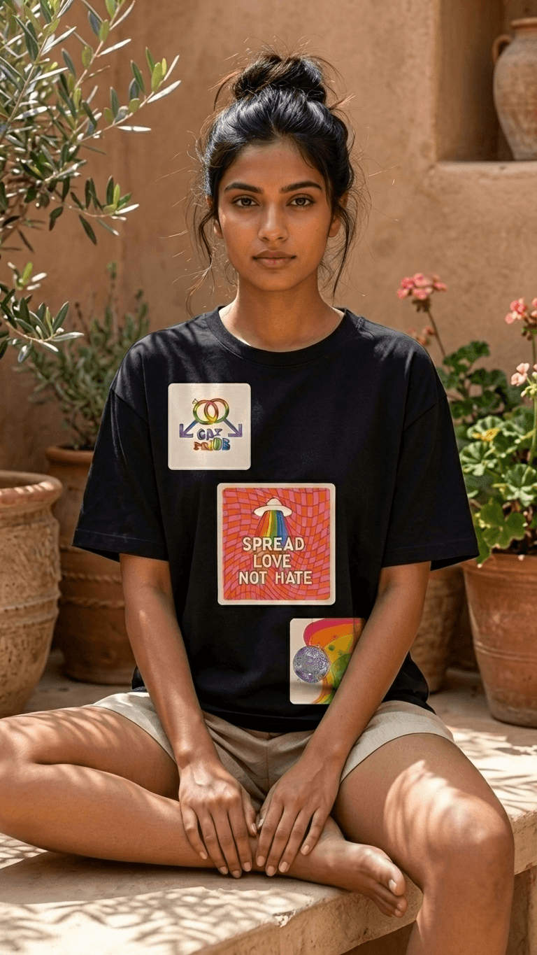 Pride Spread Love 3-Panel / Oversize Premium Cotton 0