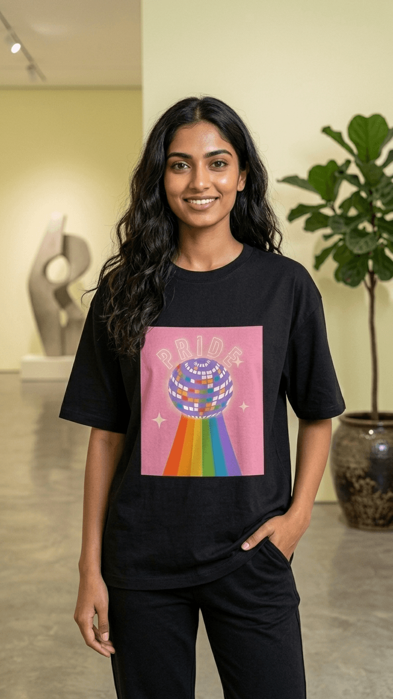 Pride Disco Ball / Oversize Premium Cotton 0