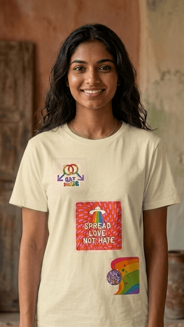 Pride Spread Love 3-Panel / Premium Cotton 0