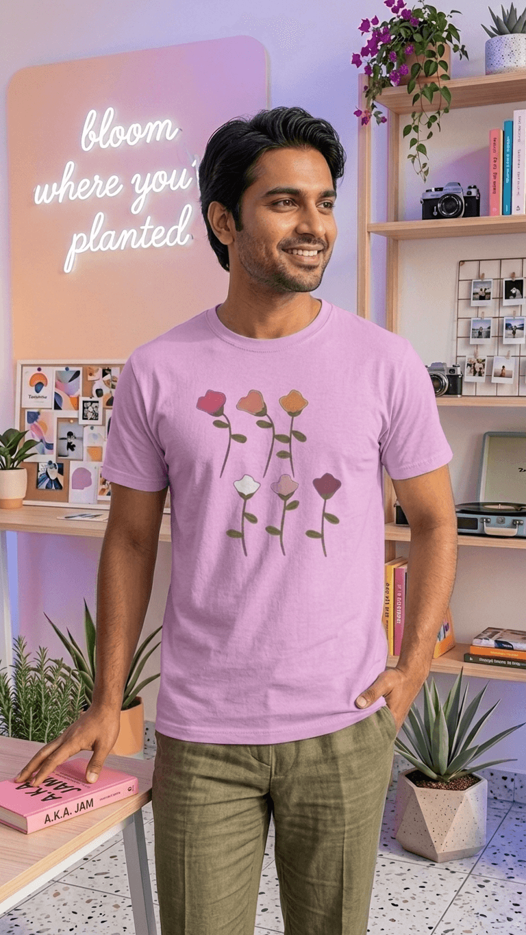 The Florets — Pride Floral Graphic T-Shirt | Soft Casual Tee 1