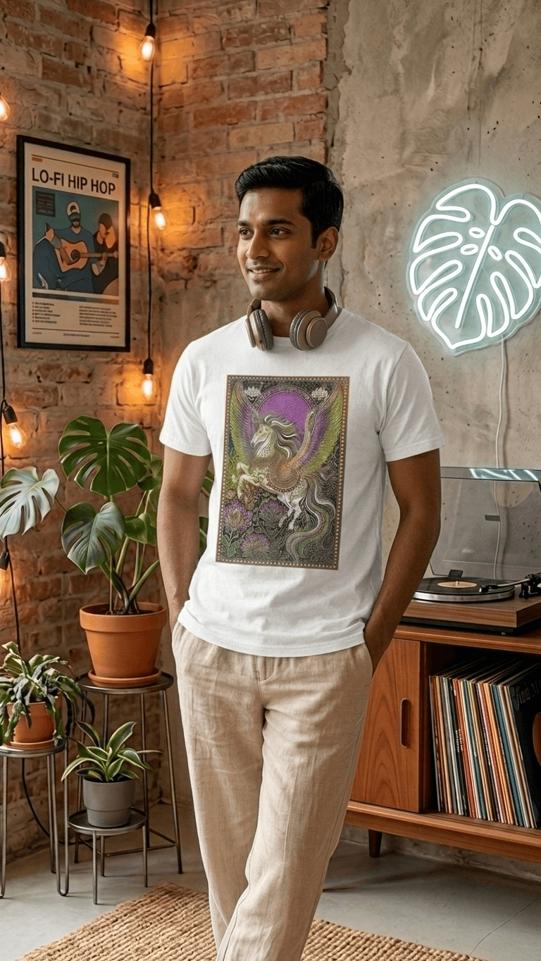 The Aro-Ace Pegasus — Mythical Pride Graphic T-Shirt | Coolteees 1