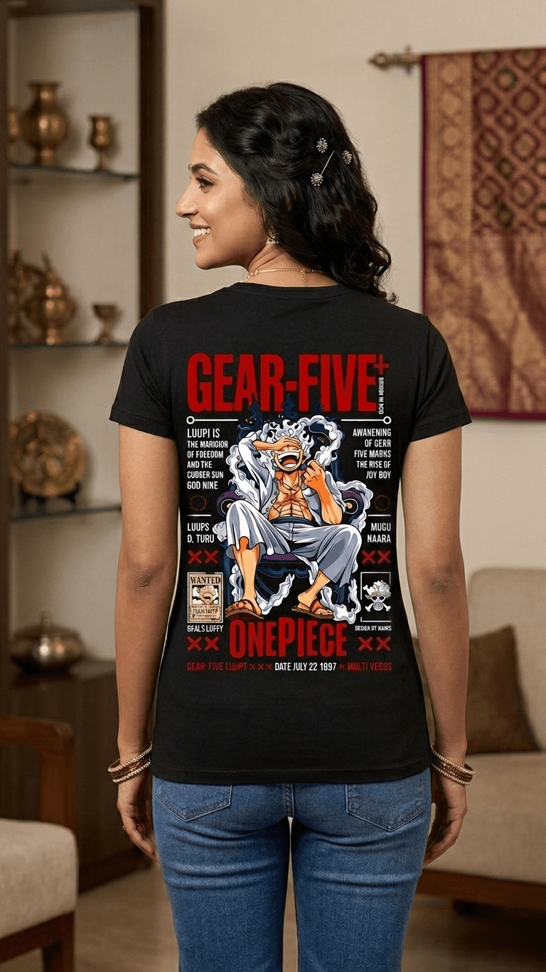 Gear Five Graphic T-Shirt – Premium Cotton Round Neck Otaku Tee 0