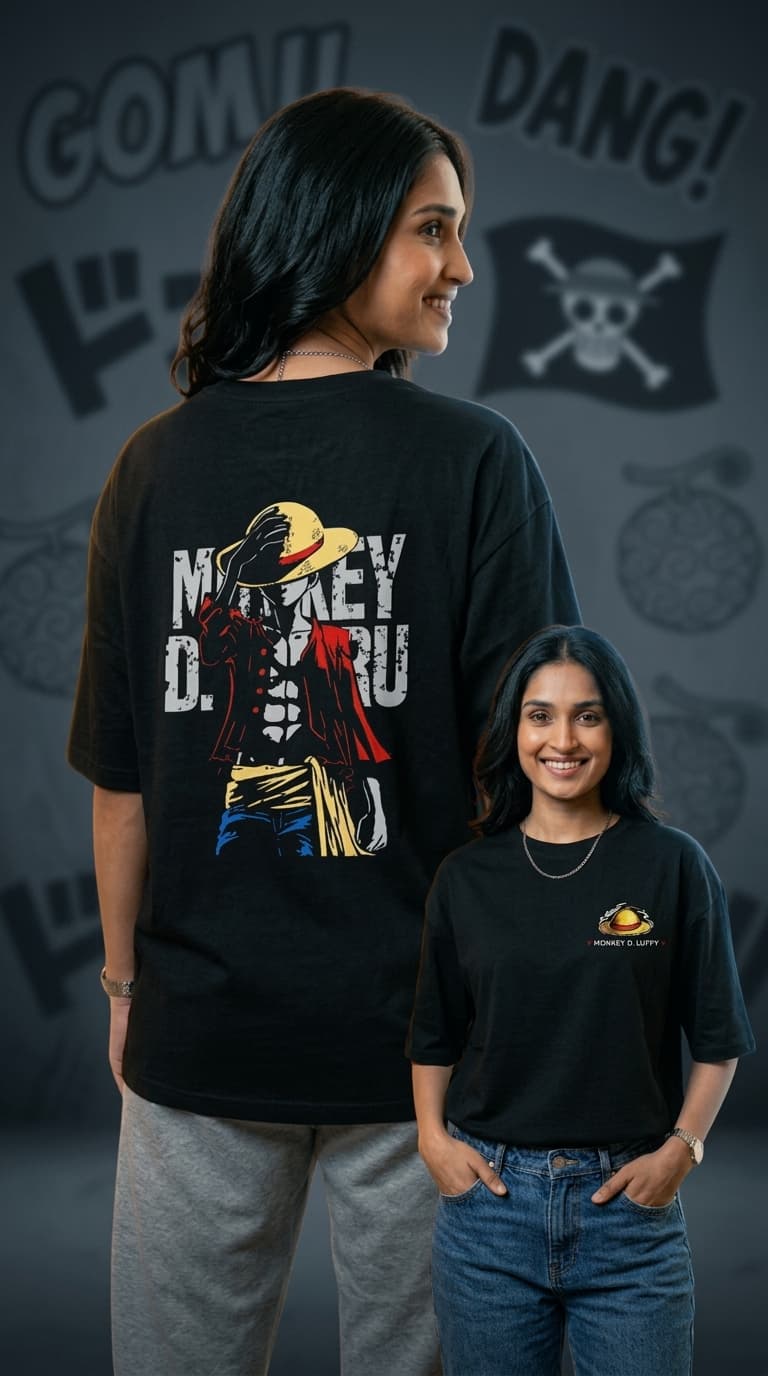 Monkey D Luffy Oversized Premium Cotton Teees 0