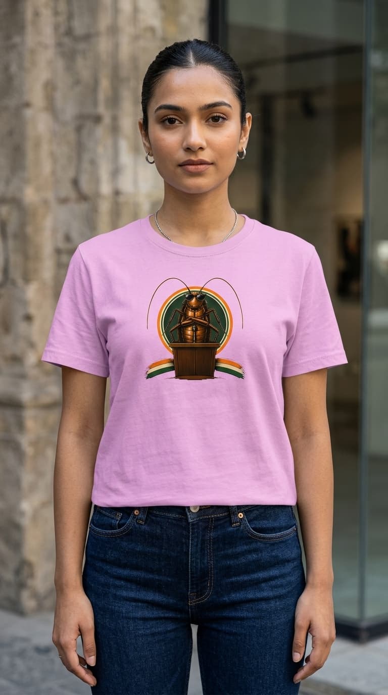 Cockroach Regular Fit T-Shirt –Premium Cotton Proud Cockroach Graphic Teees 1