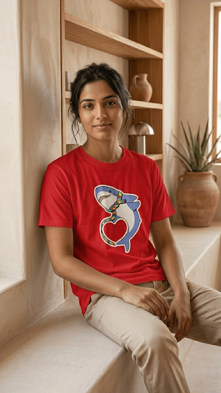 Shark Pride — Fierce & Free Pride Graphic T-Shirt 1